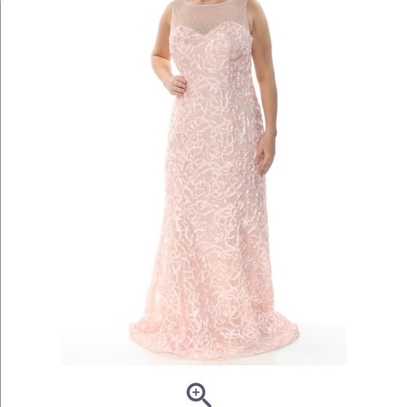 SLNY Dresses & Skirts - SLNY Pink Sleeveless Full-Length Dress